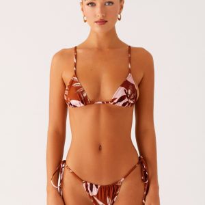 Calista Bikini Bottoms - Cinnamon Palm