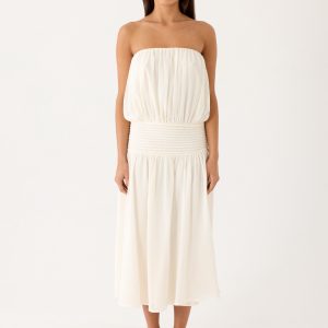 Calanthe Midi Dress - Ivory