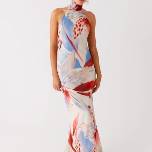 California Maxi Dress - Deep Sea Bloom
