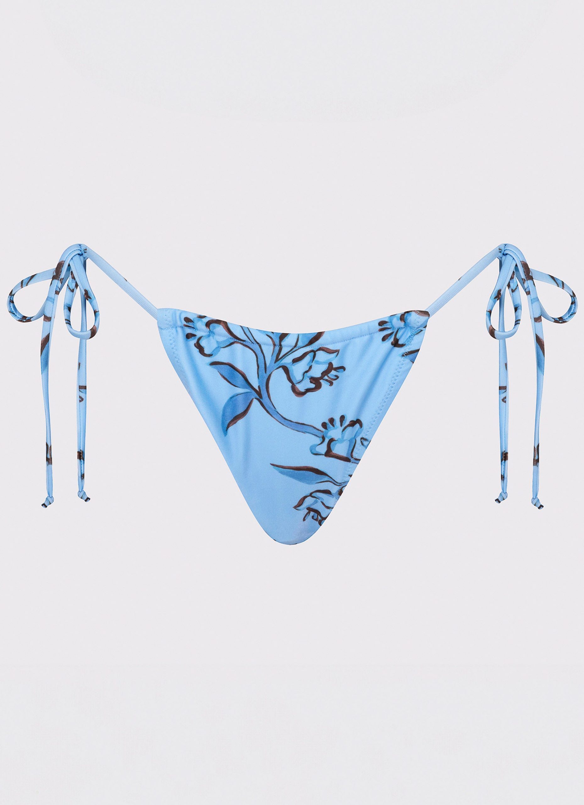 Calista Bikini Bottoms - Blue Floral Print - Image 2