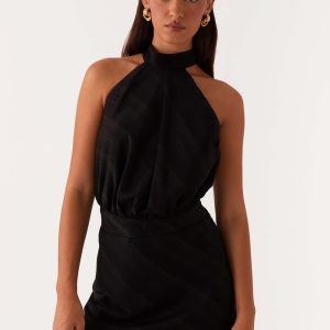 Camera Shy Mini Dress - Black