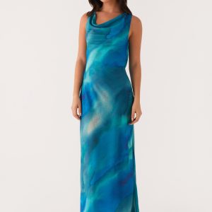 Carelle Maxi Dress - Blue Tie Dye