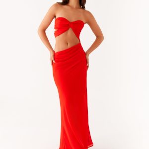 Carla Maxi Dress - Red