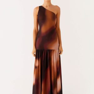 Carlina Maxi Dress - Black Gradient