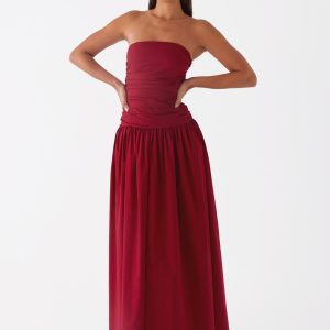Carmel Maxi Dress - Merlot