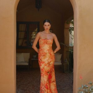 Carmen Maxi Dress - Sunset Floral