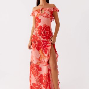Cassiday Maxi Dress - Sicily Sunsets Print