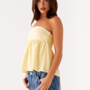 Cassie Tube Top - Yellow