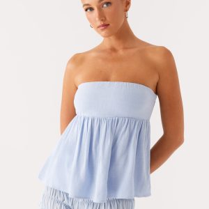 Cassie Tube Top - Blue