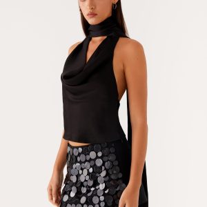 Catching Feelings Top - Black