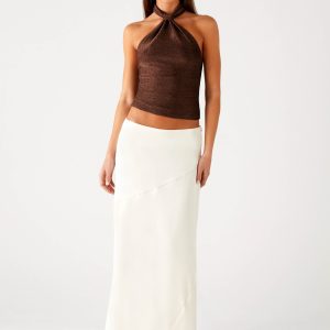 Chandra Maxi Skirt - Ivory