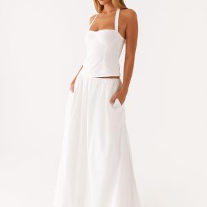 Cheryl Maxi Skirt - White