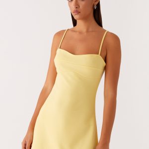 Cindy Mini Dress - Yellow
