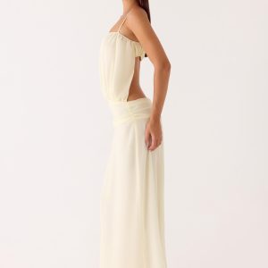 Citrus Kiss Maxi Dress - Baby Yellow