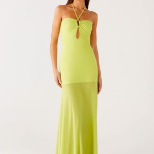 Claria Maxi Dress - Lime