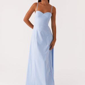 Clear As Day Maxi Dress - Blue