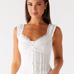 Clearwater Mist Top - White