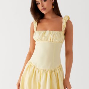 Clove Mini Dress - Yellow