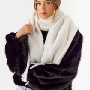 Cocoa Crush Scarf - Cream