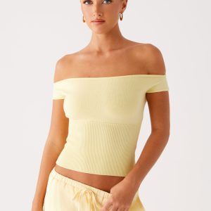 Coleman Knit Top - Yellow