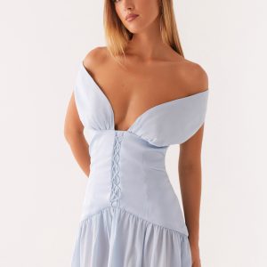 Dear Diary Mini Dress - Pastel Blue