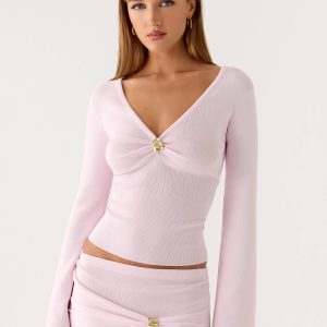 Colipso Long Sleeve Top - Pink