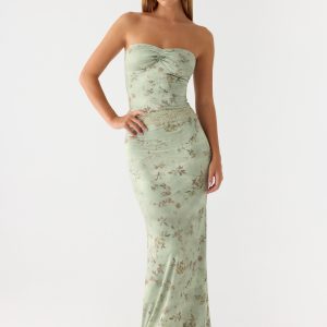 Come Through Maxi Dress - Wispy Fern