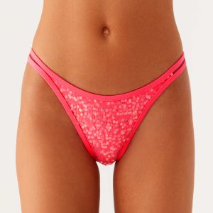 Croatia Bikini Bottoms - Pink Sequin