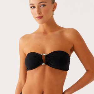 Cuba Strapless Bikini Top - Black