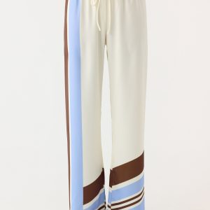 Deacon Low Rise Pants - Purple Stripe