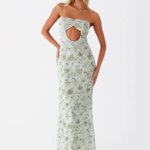 Dearest Maxi Dress - Sage Floral