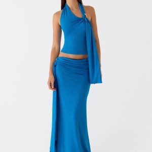 Demiase Maxi Skirt - Royal Blue