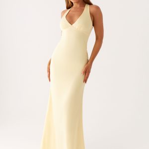 Desi Halterneck Maxi Dress - Yellow