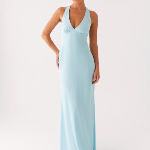 Desi Halterneck Maxi Dress - Mint