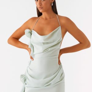 Diedre Rose Strappy Mini Dress - Sage