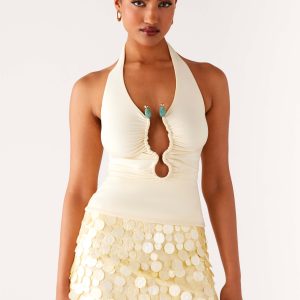 Diego Halter Top - Yellow