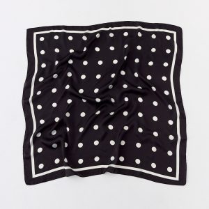 Dotty Dreams Scarf - Black Polkadot