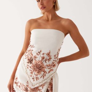 Dreamy Days Scarf Top - Ivory