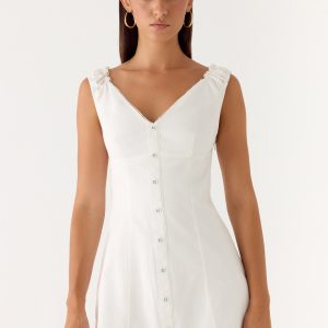 Drift Mini Dress - White