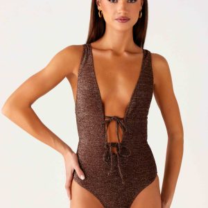 Drifter One Piece Swimsuit - Chocolate