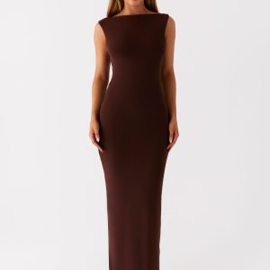 Earthbound Muse Maxi Dress - Chocolate