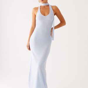 Eddie Knit Maxi Dress - Blue