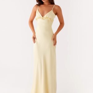 Elona Maxi Dress - Baby Yellow