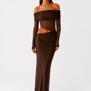 Emery Maxi Dress - Chocolate