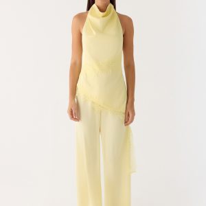 Emilee Cowl Top - Yellow