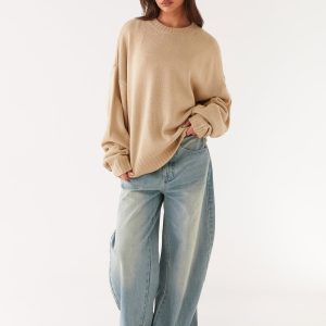 Emma Oversized Sweater - Beige