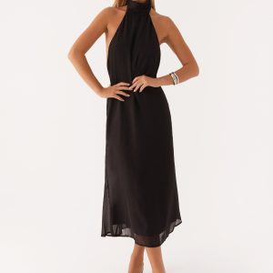 Emmalyn Midi Dress - Black
