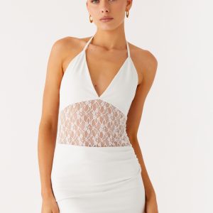 Enchant Lace Mini Dress - Ivory