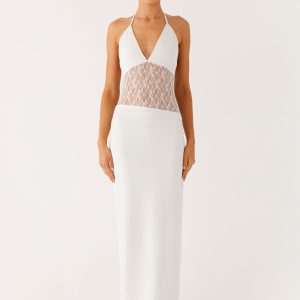Enchant Lace Maxi Dress - Ivory