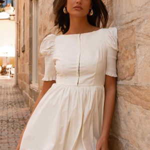 Enya Mini Dress - Ivory